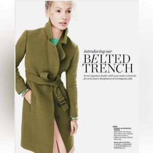 Jcrew belted trench coat worn 4-5 times